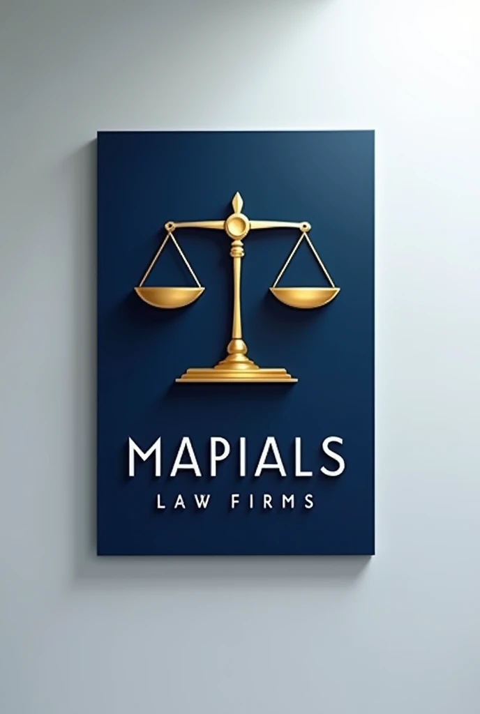 Law firm logo featuring capable, intelligent, and honest lawyers, with a scale of justice.