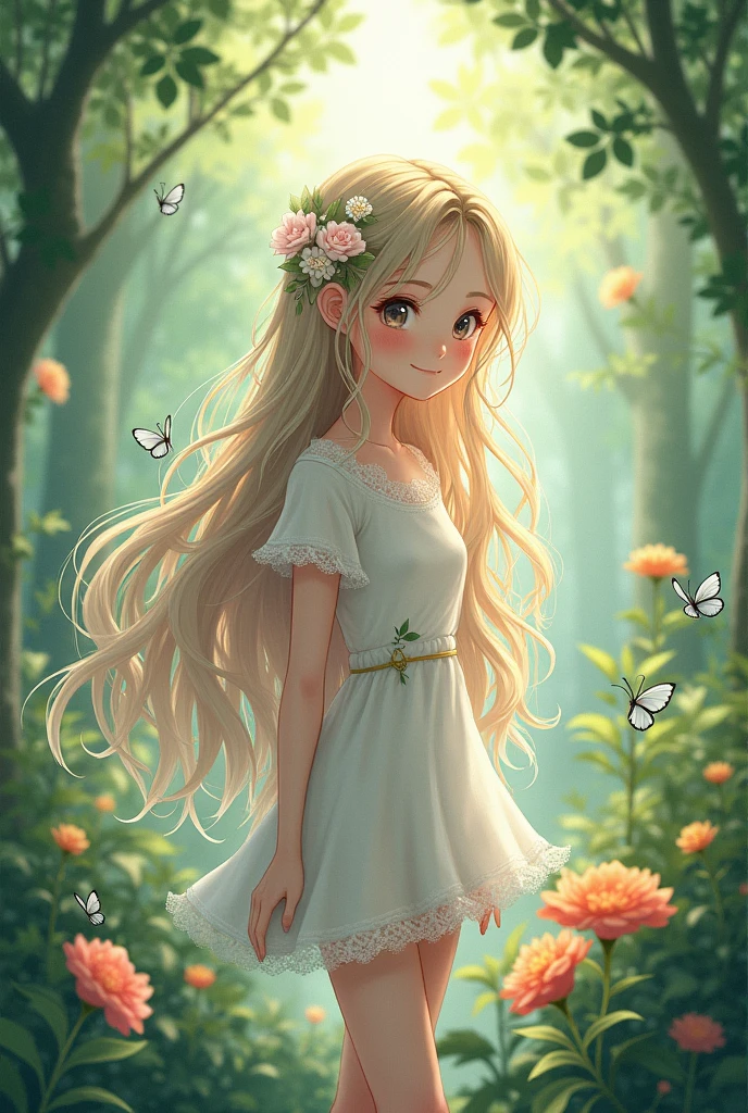 naked, anime girl