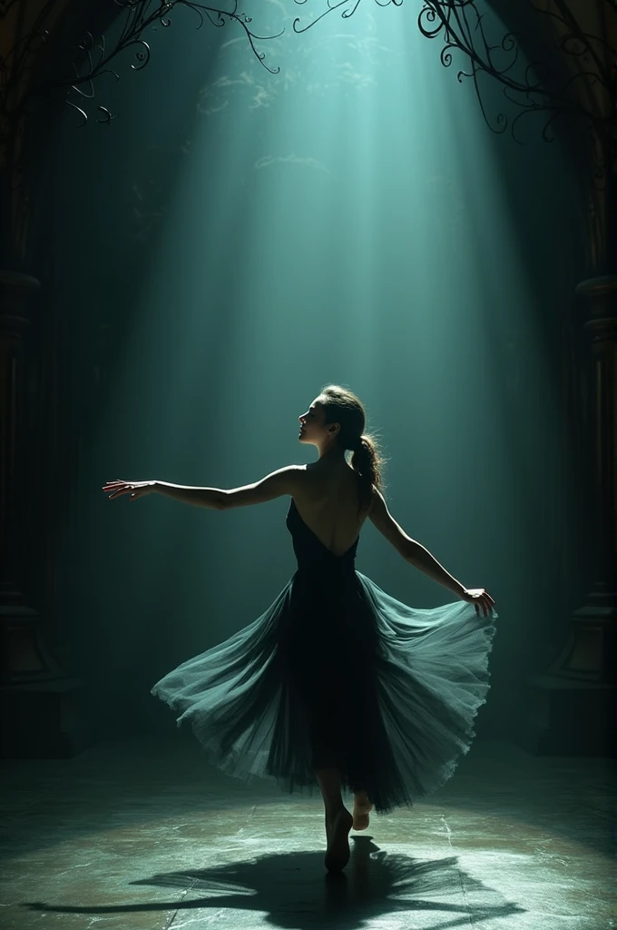 i am in action and I am the most famous dancer my movements are like those of light that look like they are in blur the message I want to give is that art is very real , the style is very real , very real 48k photo rules high contrast gothic horror light unique piece masterpiece artwork