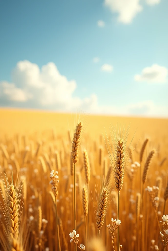 In the expansive wheat field, with no horizon in sight under the scorching sun, a realistic photograph emerges in 8K quality. The golden ripples of the wheat sway gently in the breeze, casting long, elegant shadows on the ground. The sun's intense glare bathes the scene in a warm, golden light, reflecting off the dew-kissed blades of grass. In this exquisite, vivid representation of nature, every detail is captured – from the intricacies of the wheat stalks to the subtle nuances of the sun-kissed earth. The absence of a horizon adds to the sense of infinite space, emphasizing the grandeur and beauty of the natural world in