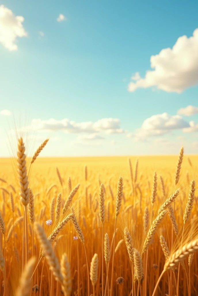 In the expansive wheat field, with no horizon in sight under the scorching sun, a realistic photograph emerges in 8K quality. The golden ripples of the wheat sway gently in the breeze, casting long, elegant shadows on the ground. The sun's intense glare bathes the scene in a warm, golden light, reflecting off the dew-kissed blades of grass. In this exquisite, vivid representation of nature, every detail is captured – from the intricacies of the wheat stalks to the subtle nuances of the sun-kissed earth. The absence of a horizon adds to the sense of infinite space, emphasizing the grandeur and beauty of the natural world in