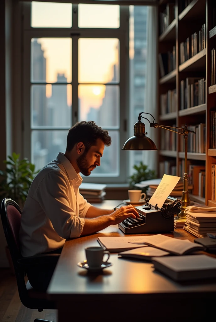 A man working