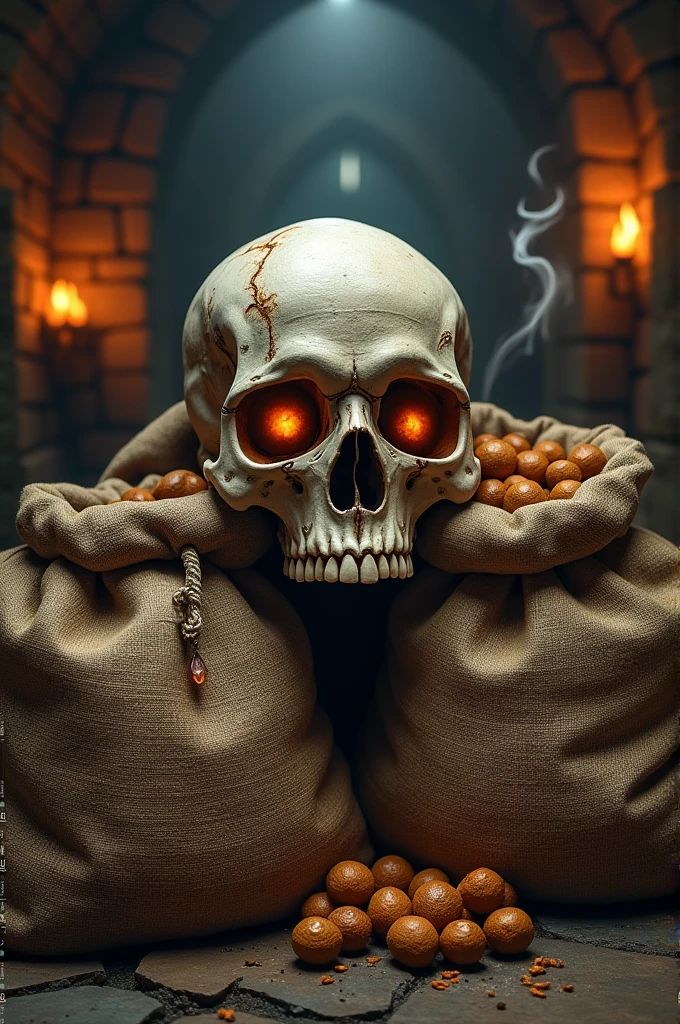 Strong skull loading sacks