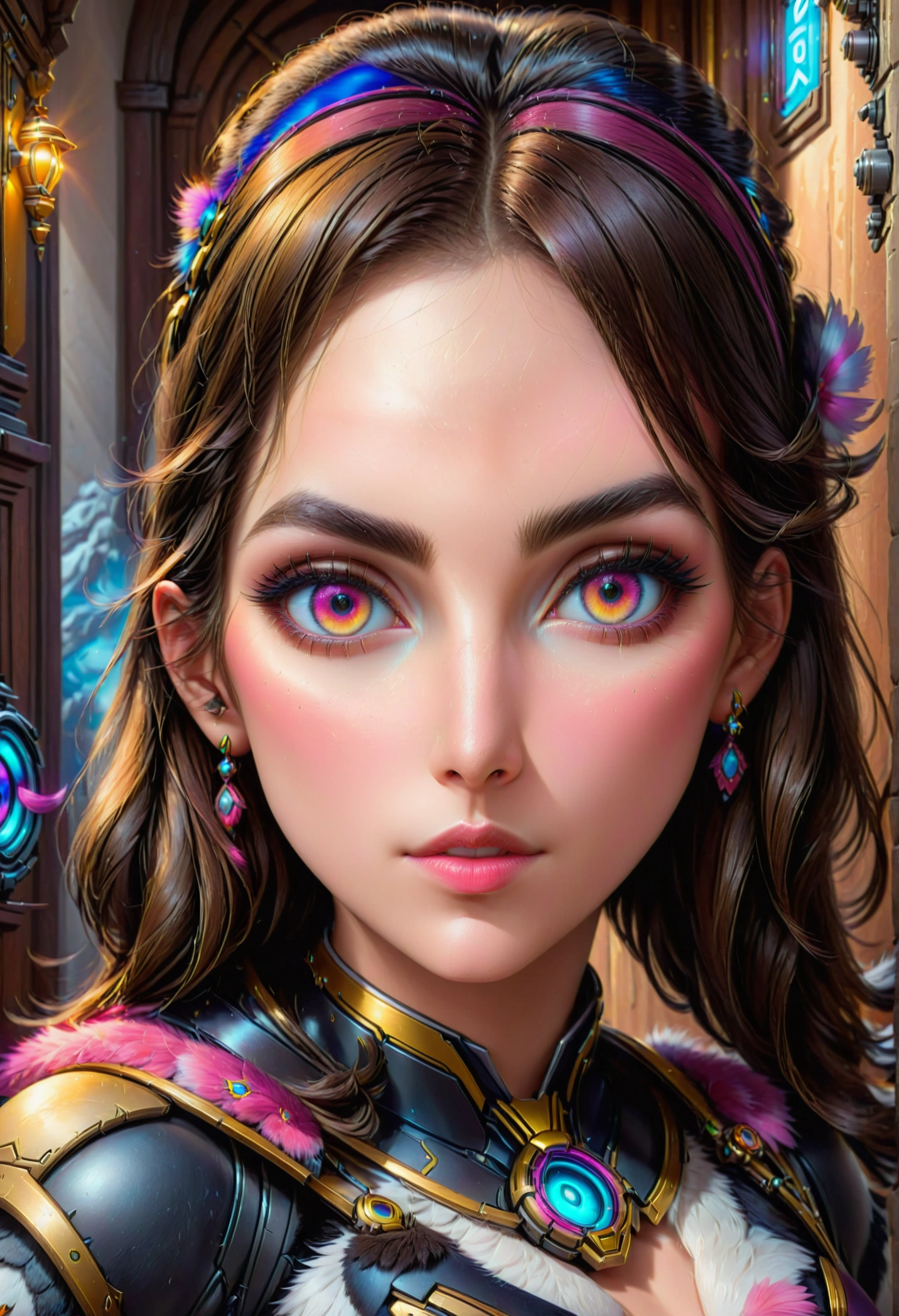 1 penguin woman, overwatch character dva, beautiful detailed eyes, beautiful detailed lips, extremely detailed face, hyperrealistic, intricate details, cinematic lighting, vibrant colors, highly detailed, digital art, 8k, hyper detailed, photorealistic, masterpiece, award winning, stunning, breathtaking