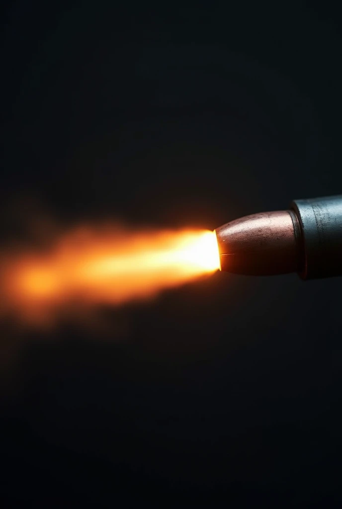 long exposure photo of a {bullet shot from a barrel} in motion, side angle shot, blurred edges, slow shutter speed motion photography, shot on Fuji Film XT4 camera f/1.2. ISO 200