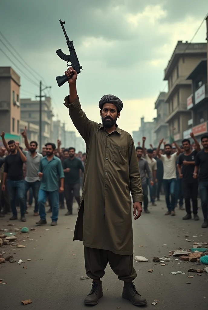 Pakistani Baloch hands gun against country, other side political parties conflict
 Pak as blood ground.. people protest. Group of people 
