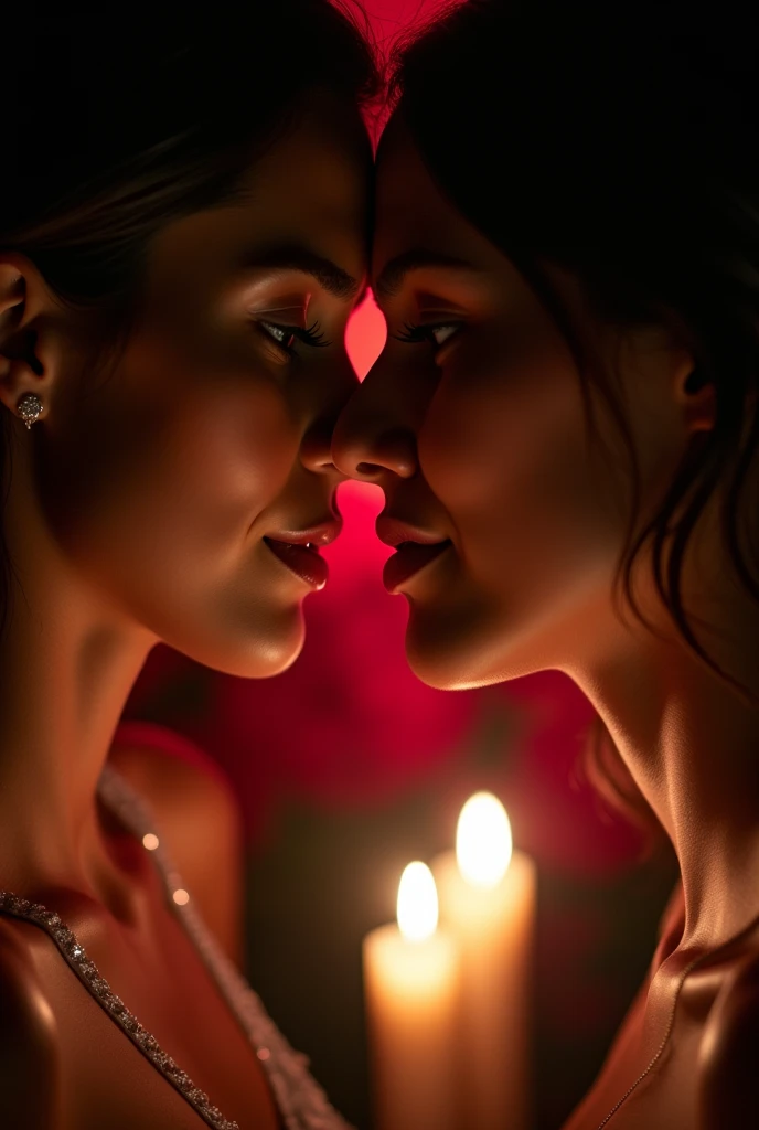 Create a profile pic for deep romance for insta dp, seducing, intimacy , dark desire