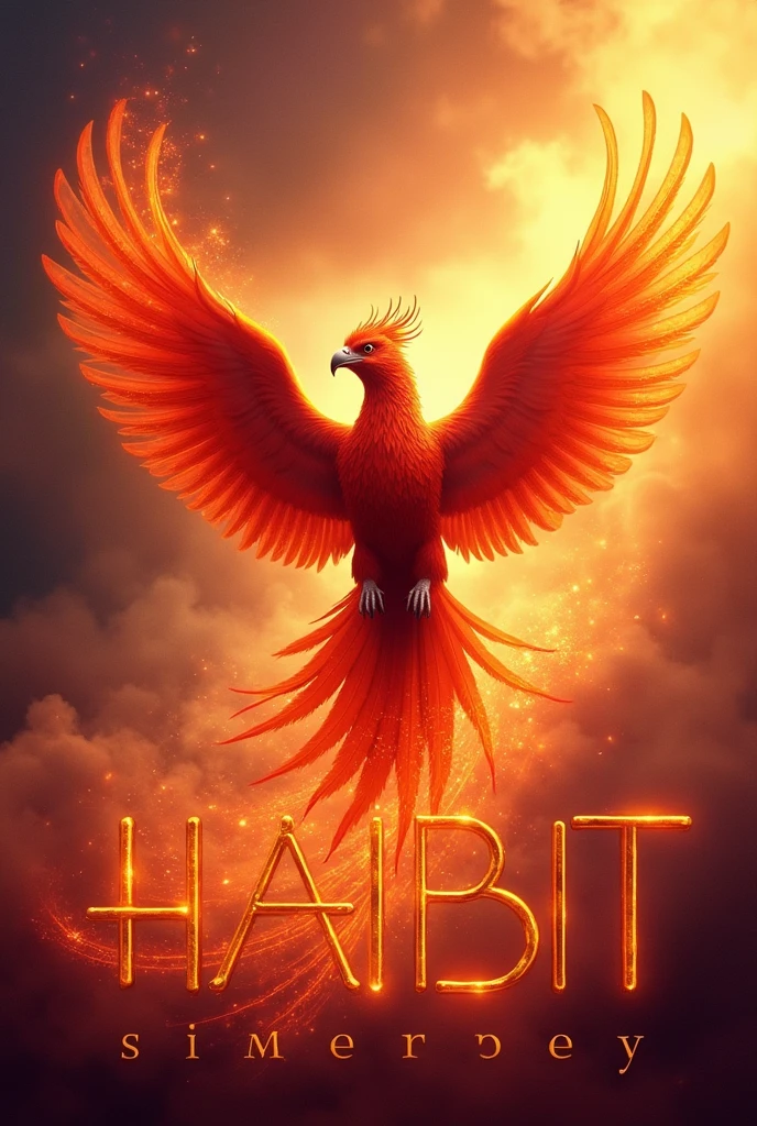 Cover of a book about creating habits that a phoenix rises from its ashes 