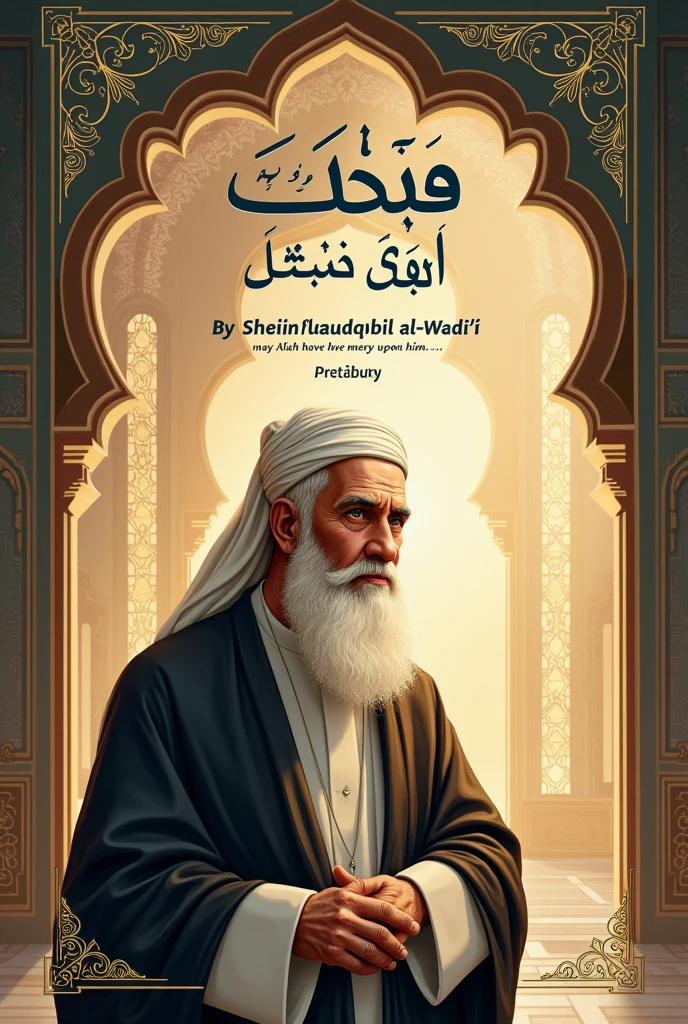 A book cover discussing the rulings of purity and ablution for men, with the inscription:
Series: Fatwas of Purity
By Sheikh Muqbil al-Wadi'i (may Allah have mercy upon him)
Part ( ١ )