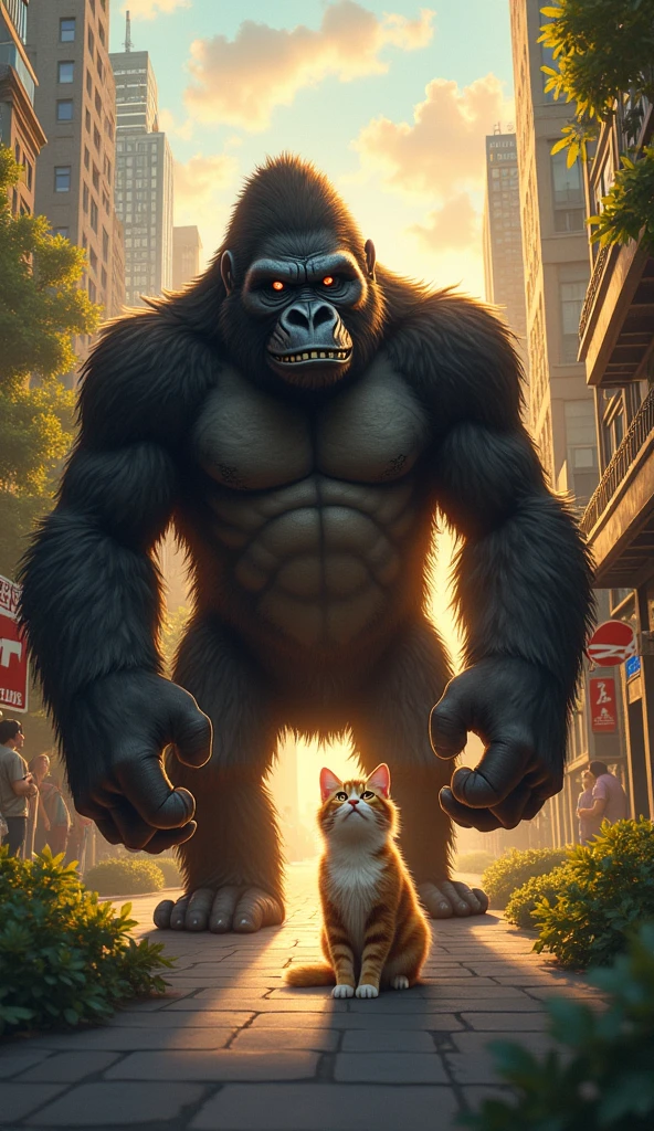 Kong and cat in one frame