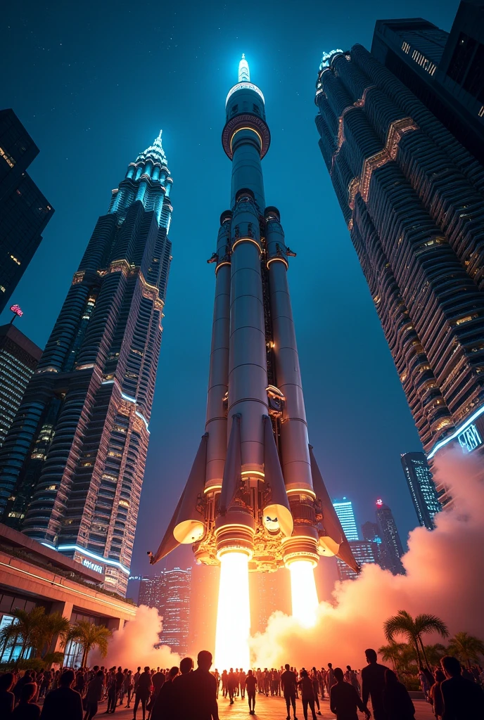 Klcc is a spaceships . Rocket concept klcc rocket booster. Klcc lauch as rocket.