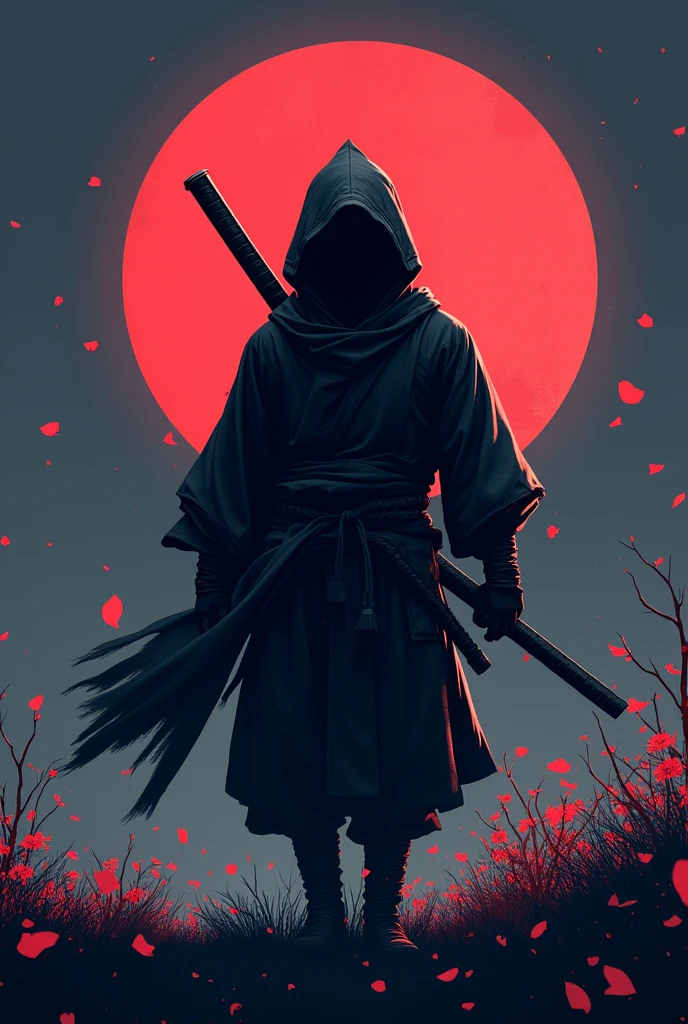 (gera um banner de clã com mascote ninja com o nome hk kill minimalis 