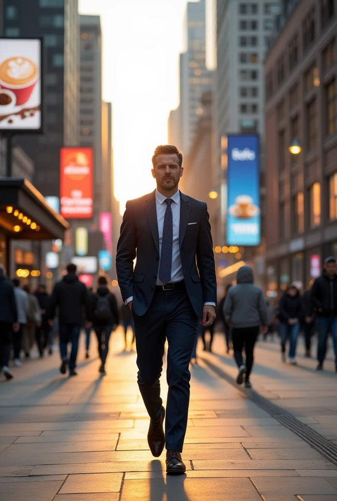 A white collar going to work in the morning