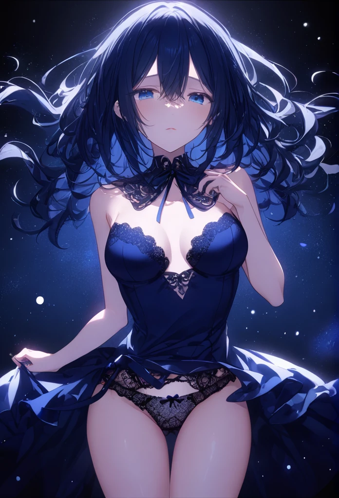 Lace underwear､Midnight Blue