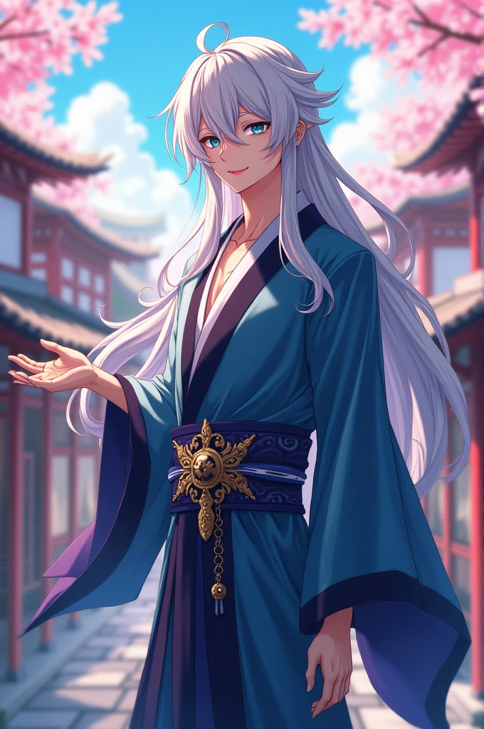 Create a villain who appears to be good but is very evil in anime style!