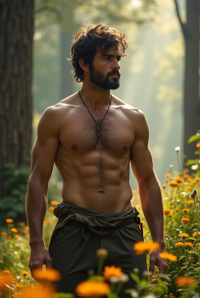 A man without clothes 