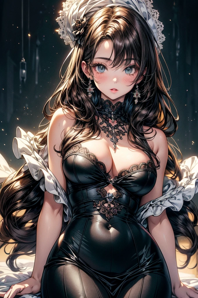 highest quality, ultra high resolution, super detailed, gorgeous, masterpiece, best quality, high resolution finely detailed, extremely beautiful, distinct image, ((best quality)) ((best quality)), ((masterpiece)), (detailed), 4k image, anime style, beautiful young girls, age girls,twins , fair white skin, oval shaped face, seductive facial features, lacy and elegant shawl nightdress, astonishing sex appeal, curly hazel-brown hair, slim, curvy body, green eyes, full lips, medium height, large breasts,