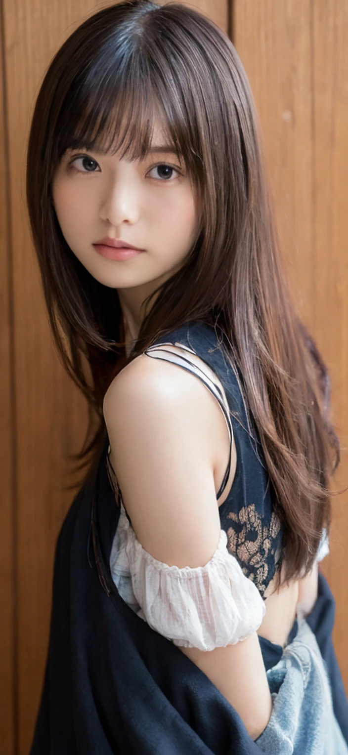 Tabletop、Highest quality、shape、非常にdetailed、High resolution、8k wallpaper、完璧なダイナミックな構shape、Beautiful and elegant Idium hair、Natural color lip, random Sexy poses,smile、30-year-old woman、cute、(Highest quality:1.3)、(masterpiece:1.3)、(The 非常にdetailed:1.3)、(wall-, one person&#39;s:1.1)、(Delicate hands and fingers:1.2)、(detailed、Oily and shiny skin:1.1)、oiled thighs:1.4)、(Pussy)、Plump body、Brown hair head、(Beautiful big boobs:1.ending、Beautiful sister、Sexy pose、swimming pool、Audience seats、Nipples、naked、Long Hair、Facing forward、Spread your legs