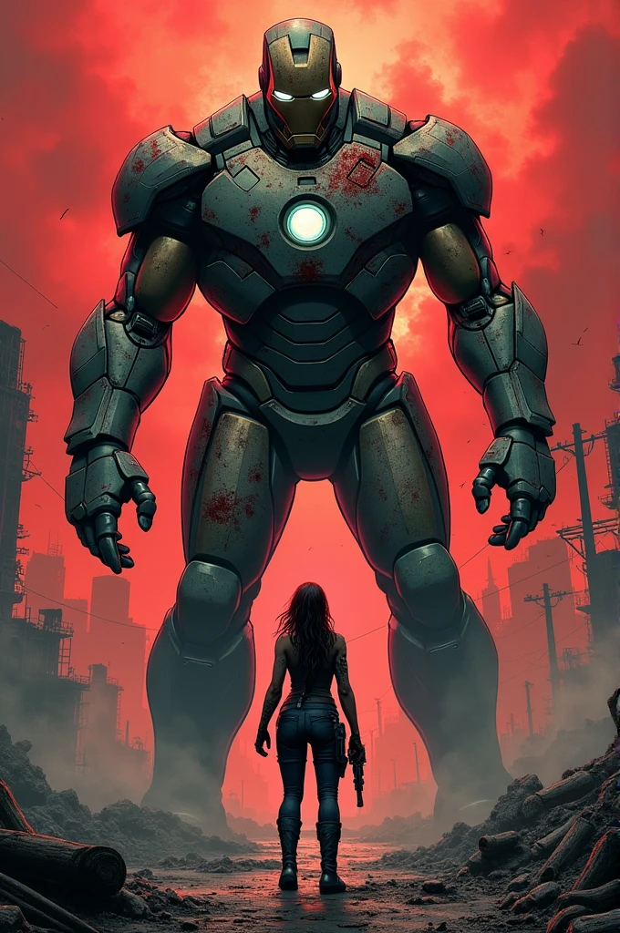 Iron Man zombie vs. Jill Valentine