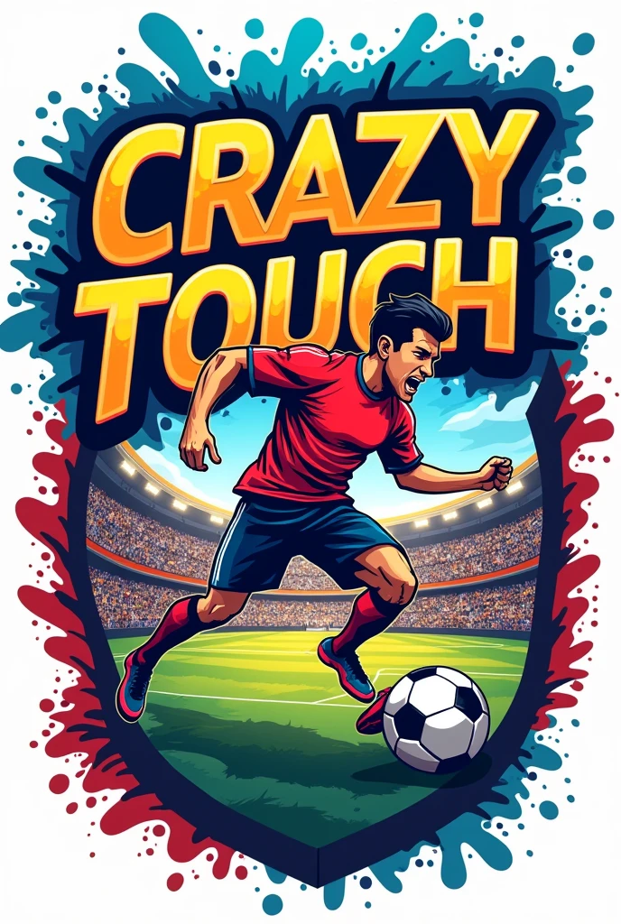 Soccer logo called Crazy Touch Football

