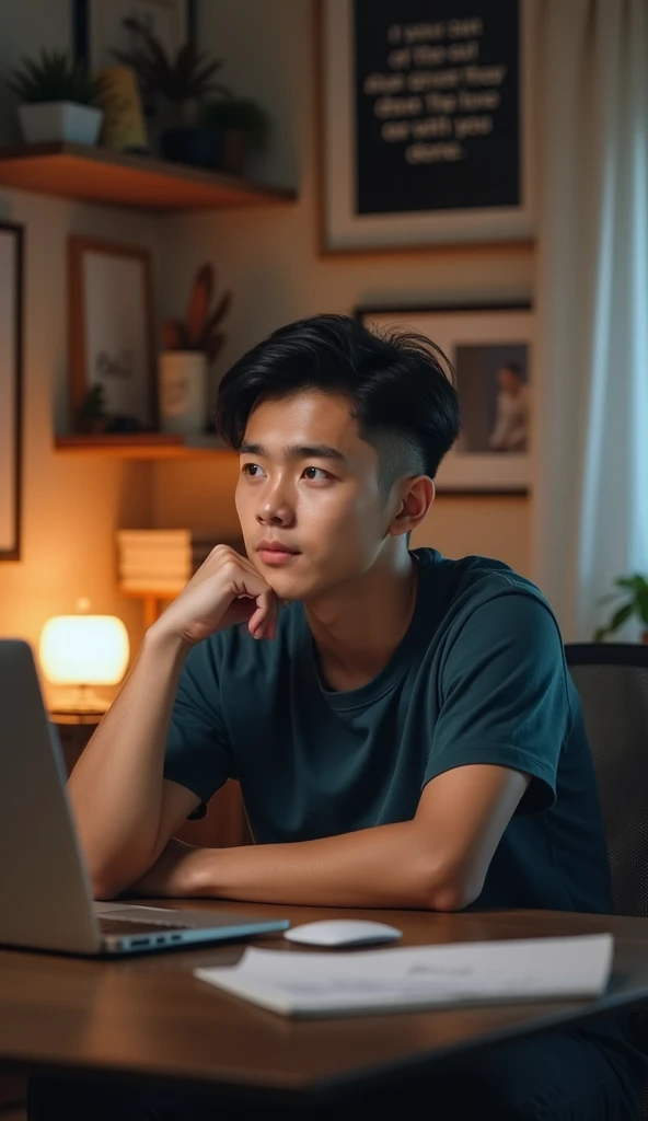 This image shows a 22-year-old Vietnamese man sitting in front of a computer
Reflect on your development journey, from the first steps to achieving success in the company.