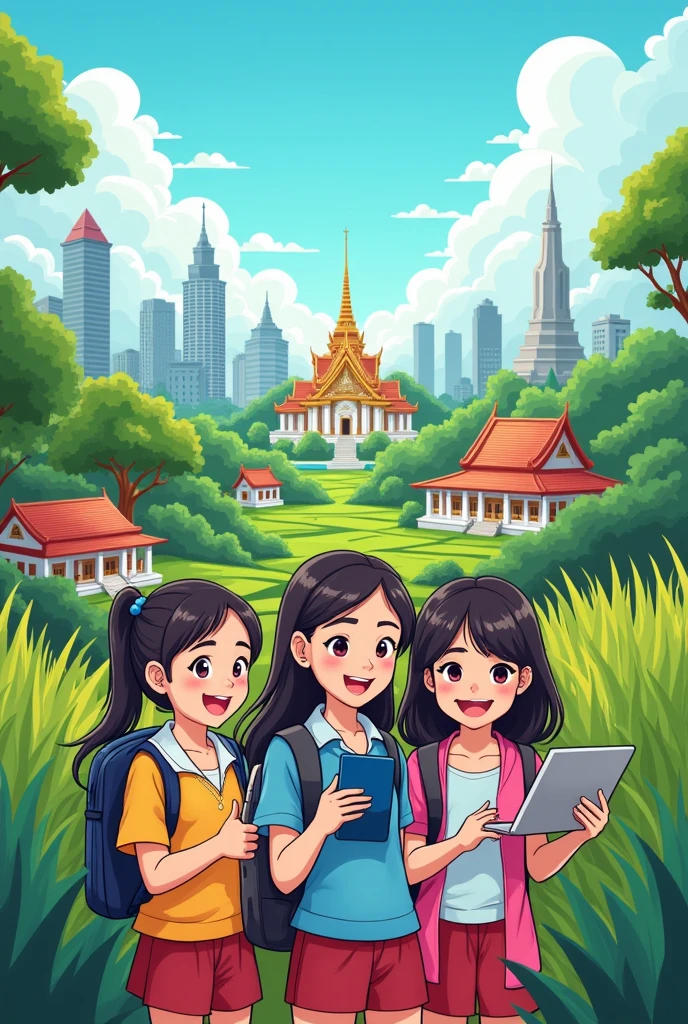 Thai Students' Cartoon: Keeping Pace with the World 