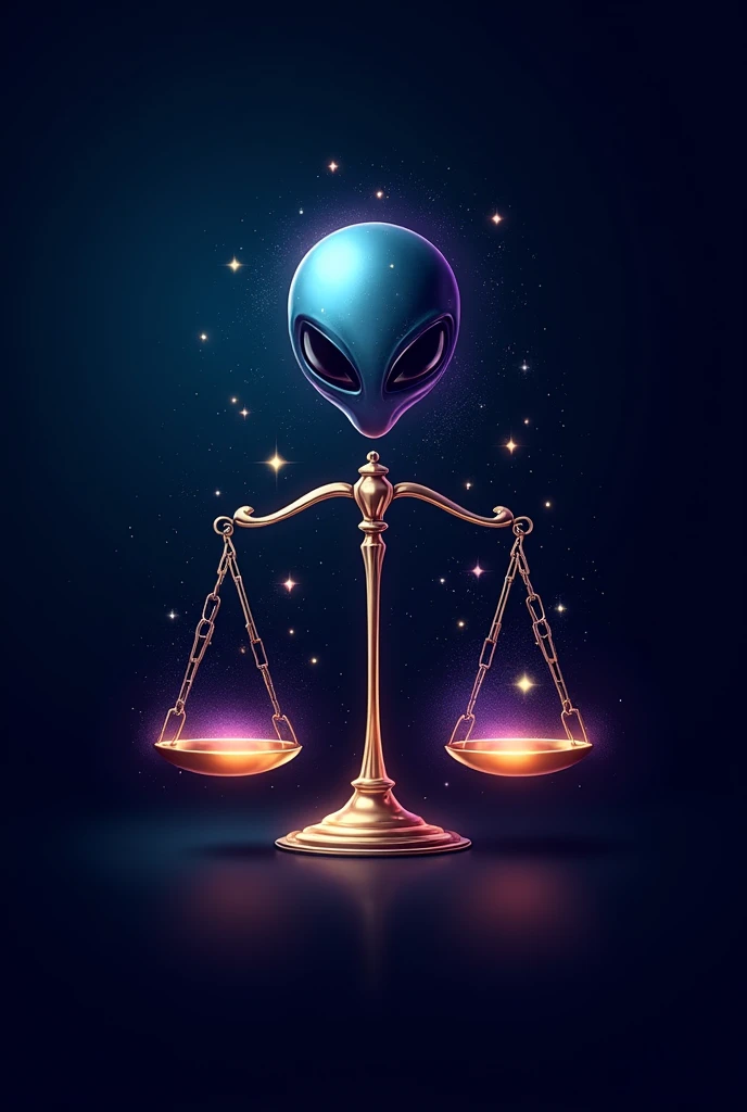 Lawyers' logo for the defense of extraterrestrial beings