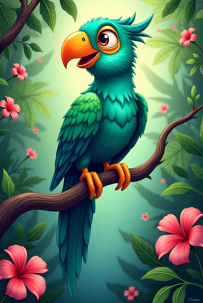 A bird with testicles