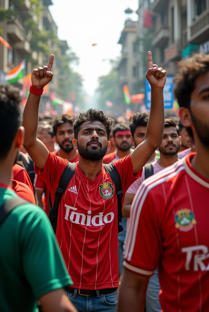 Fans of mohonbagan,east bengal and mohomedan sporting club are protest together against corruption and want justice for RG kar , scared mamata Banerjee left bengal with her shameless police force