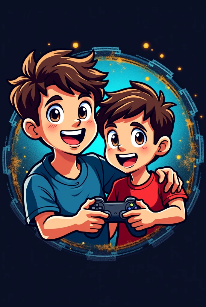 Jay and jayy father and son brown eyes gaming logo