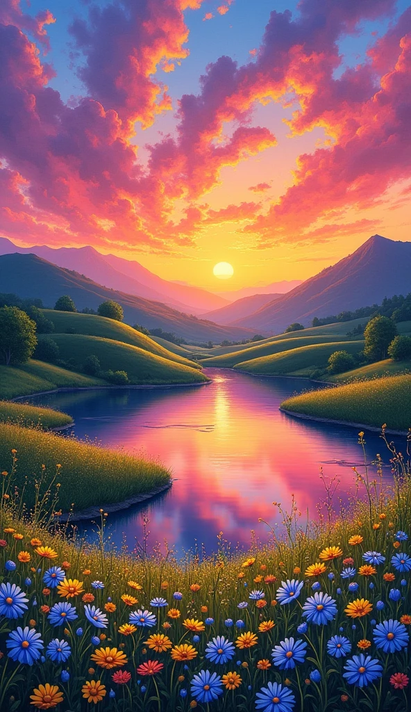 High-quality realistic acrylic art, vivid colors,