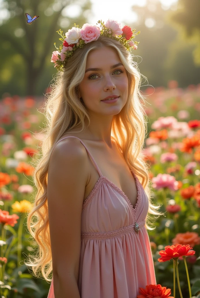 My name is Karoline with flowers