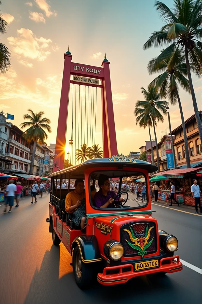 Thailand tuktuk at the giant swing 