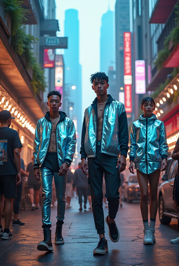 Street fashion for men in the future, 100 years from now