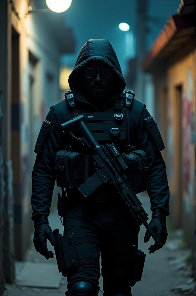 Secret Special Forces Soldier, black clothing