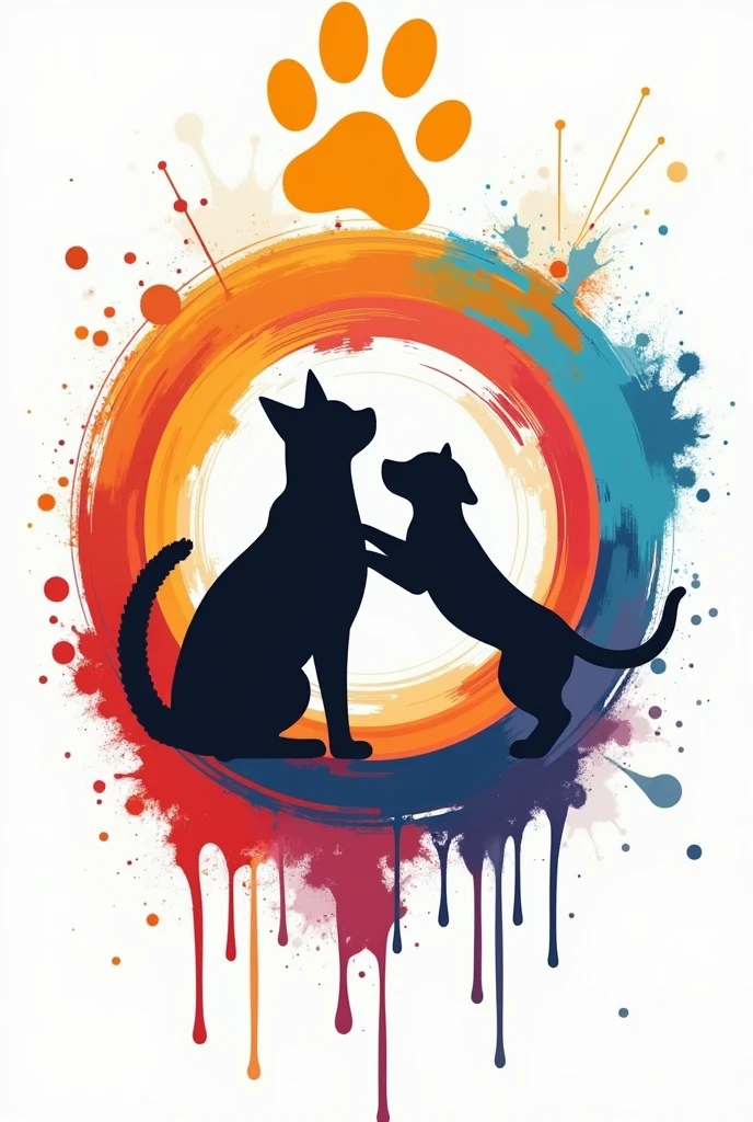 Make a logo for "SAFAZ Art and Pets"