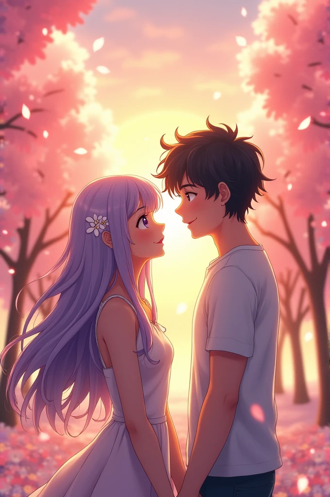 Couple love anime
