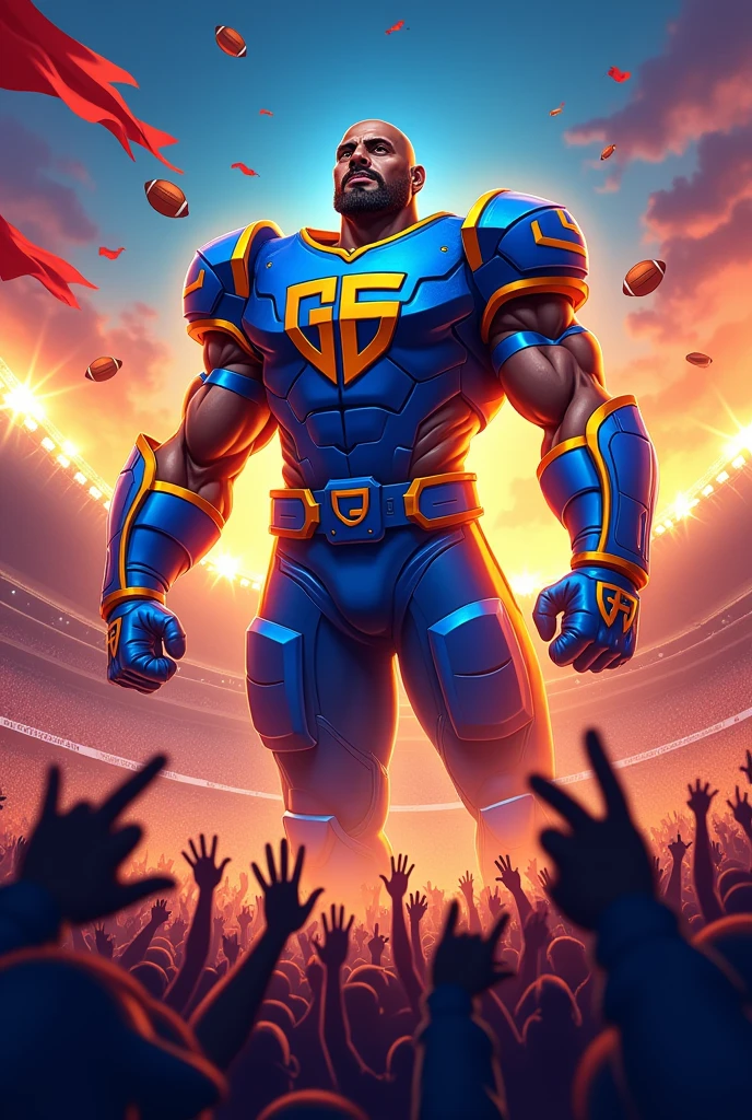 make a football banner of ( gadhra titans )