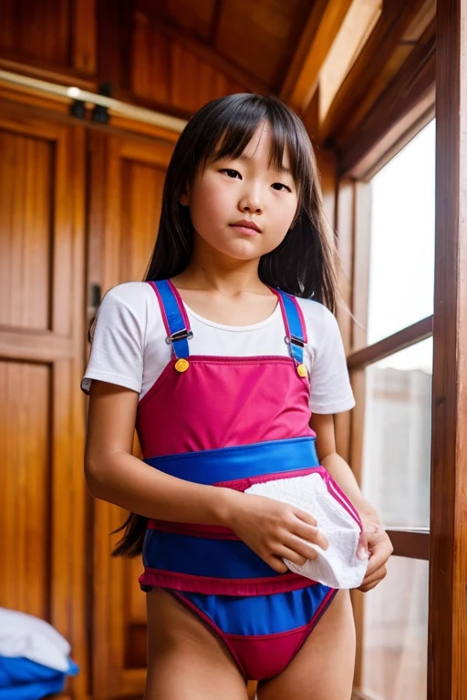 Mongolian Girl, , Muscular, Leotard