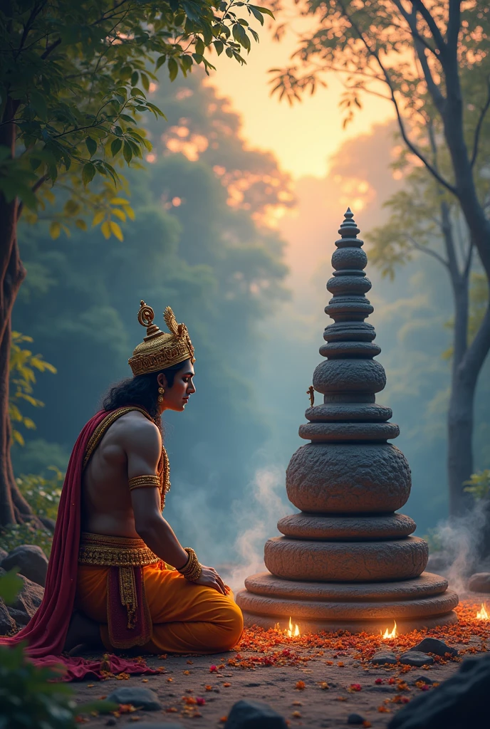 Ram ji worshiping lord shiva