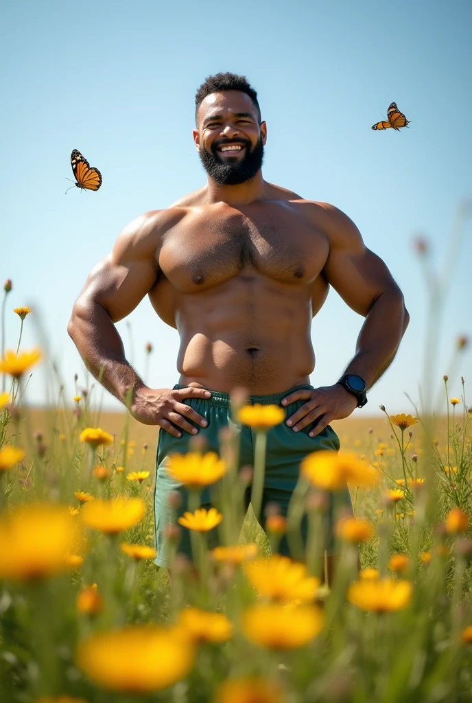 Man showing his enormous penis