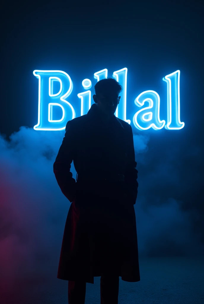 dark image for man , background 3d name of billal