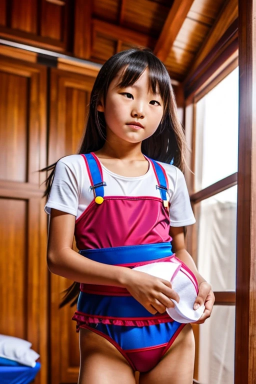 Mongolian Girl, 12, Muscular, Leotard