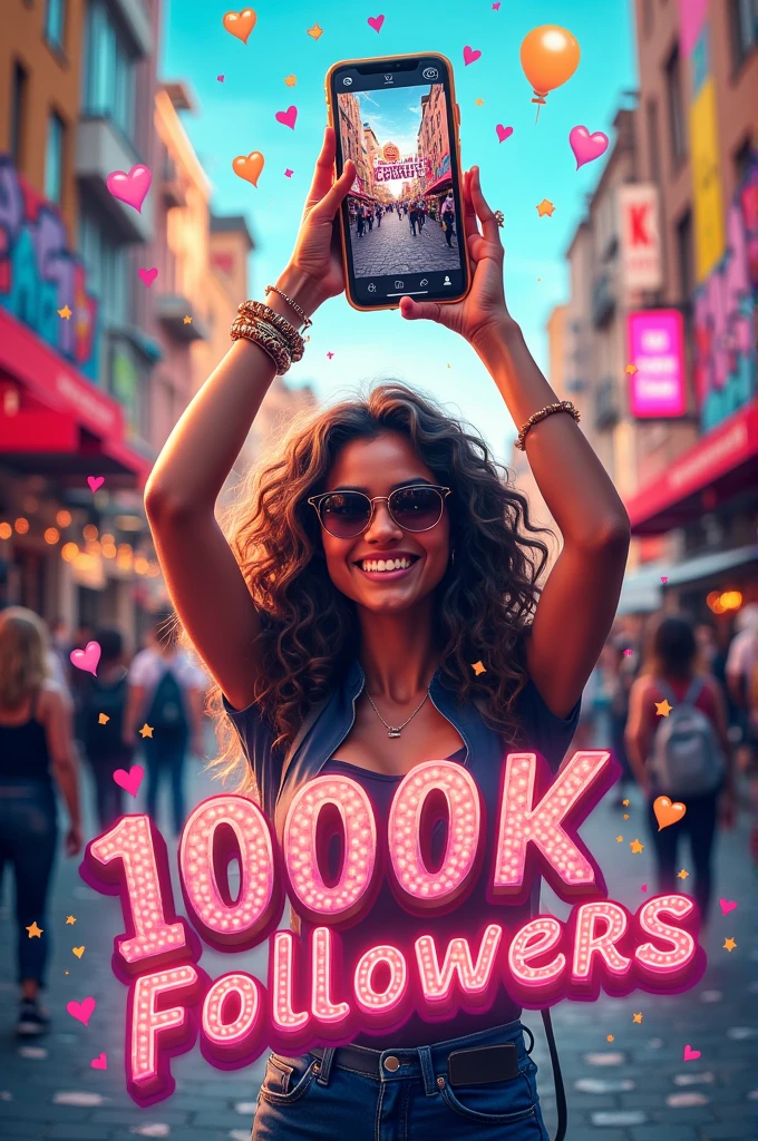 Instagram 1000k follows poster