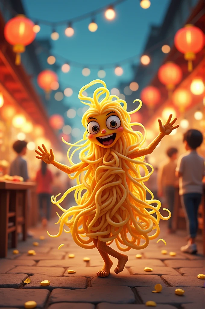 Noodles dance like human