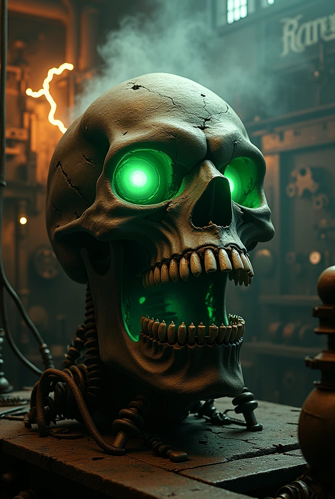 Skull gas engine
