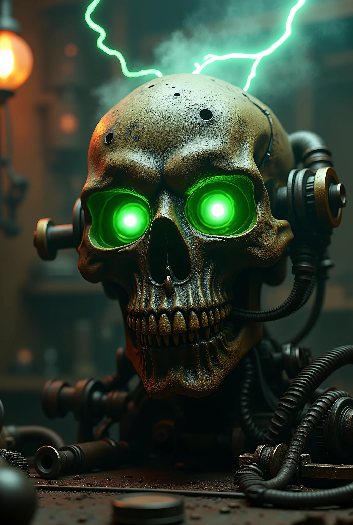 Skull gas engine