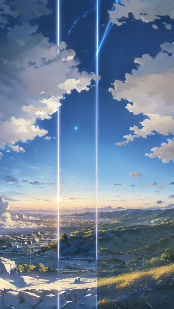 A view from above the clouds, with the camera positioned high in the sky. The scene showcases a vast expanse of soft clouds with towering cumulonimbus formations rising majestically. Through the gaps in the clouds, a deep blue ocean stretches out below, creating a breathtaking contrast between the sky and sea. The image focuses on the intricate details of the clouds, the serene ocean below, and the endless sky above, with no sunlight or direct light effects, emphasizing the tranquil and awe-inspiring atmosphere.