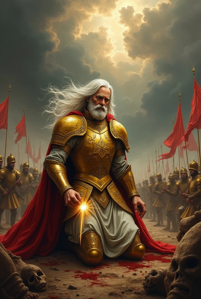 Painting of a Holy General Dying in Battle