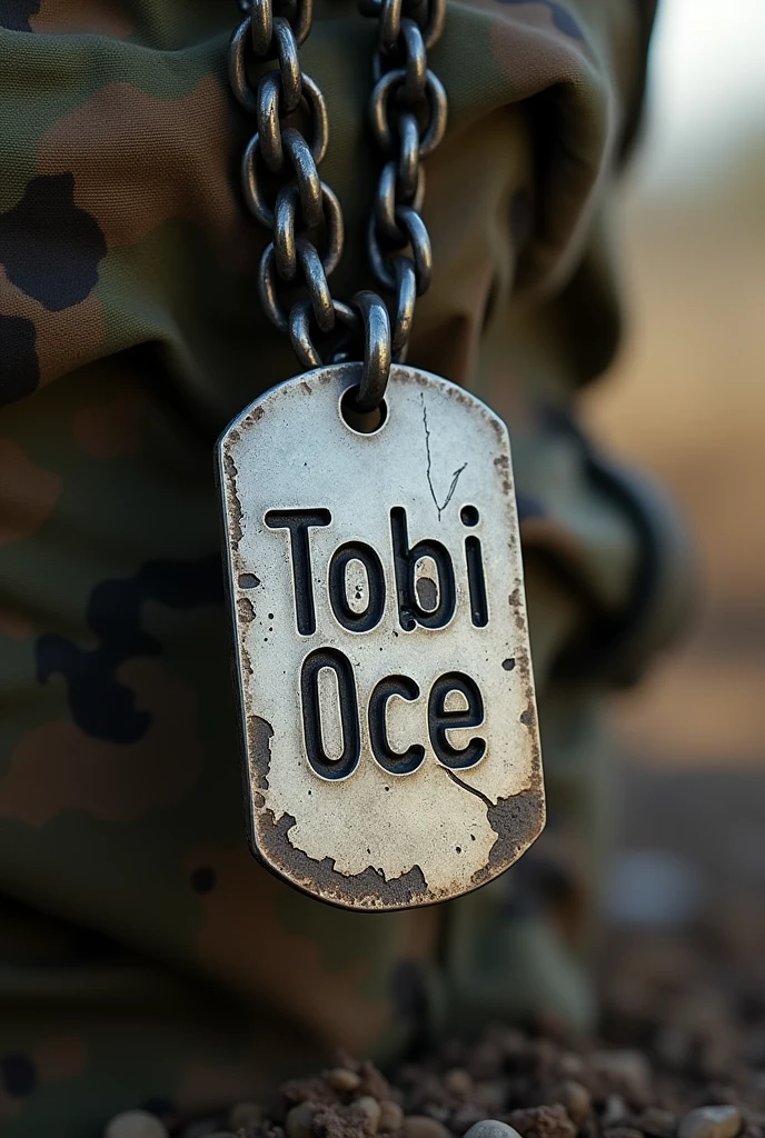 Call of duty dogtag with name Tobi Oce
